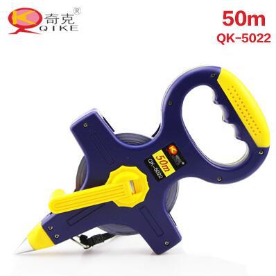 奇克牌30米50米 塑钢架式钢卷尺 塑料架钢卷尺