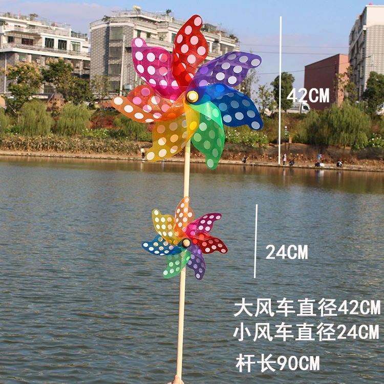 Colorful plastic travel windmill toy