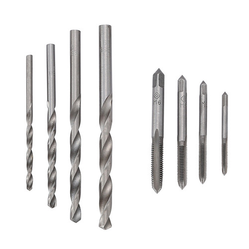 9-piece tap wrench set, tap, drill bit, wrench set 3-6, high speed steel material