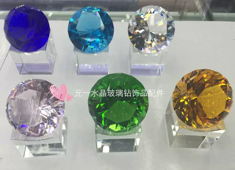 Glass diamond accessory, jewelry, handmade