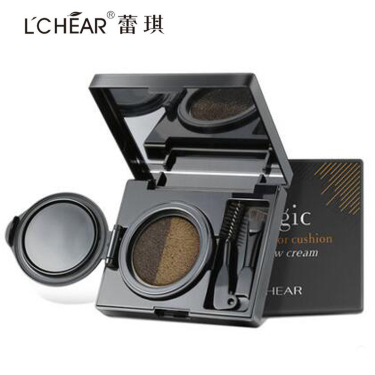 Lchear Symphony Double color air cushion Dye eyebrow cream three-dimensional natural waterproof Anti-sweat Fade