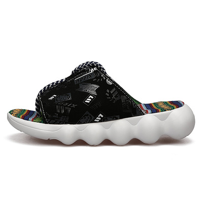 2017夏季民族男女款蛋蛋拖鞋潮流情侣沙滩凉拖鞋Y系列露趾拖鞋子|ms