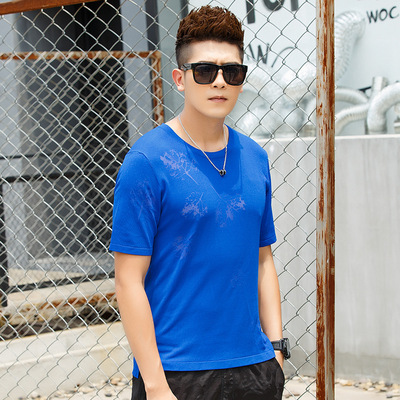 2017 summer new pattern fashion Teenagers men's wear Short sleeved T-shirt Borneol T-shirts Easy jacket Manufactor wholesale