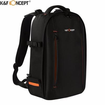 KFCONCEPT黑色轻便型摄影双肩防水背包防水防刮耐磨抗撕裂摄影包|ms