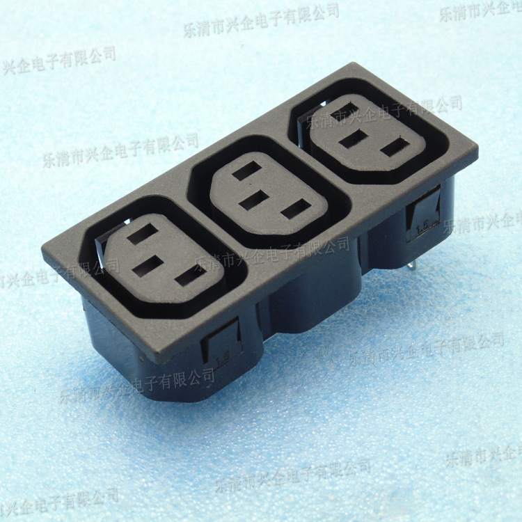 供應AC電源插座三聯品字二合壹PDU/UPS/APC電源插座模塊工業插座