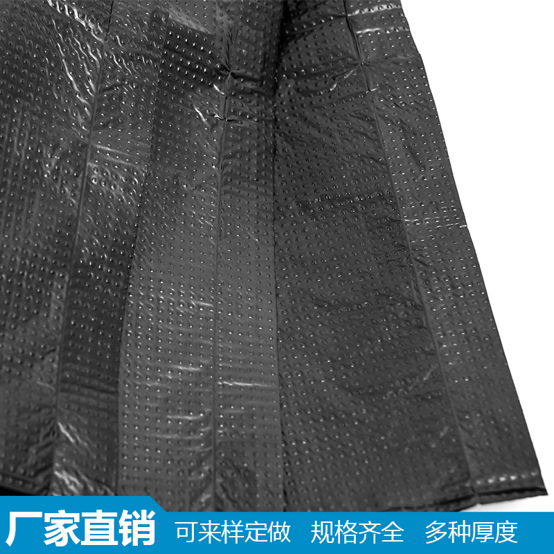 Disposable plastic black garbage bag