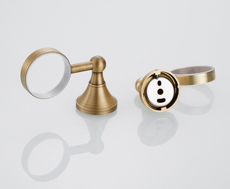 仿古单杯陶瓷杯漱口杯架子复古牙刷杯架 (1) (1