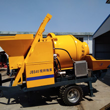 混凝土搅拌泵送一体机 混凝土泵送一体机 配套100米125管道 保1年