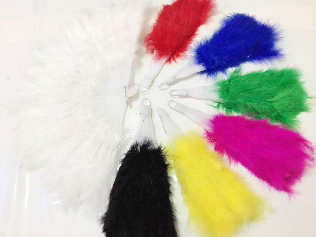 舞会表演道具高档旗袍羽毛扇加厚舞蹈扇精美扇肚皮舞羽绒毛扇折扇|ru