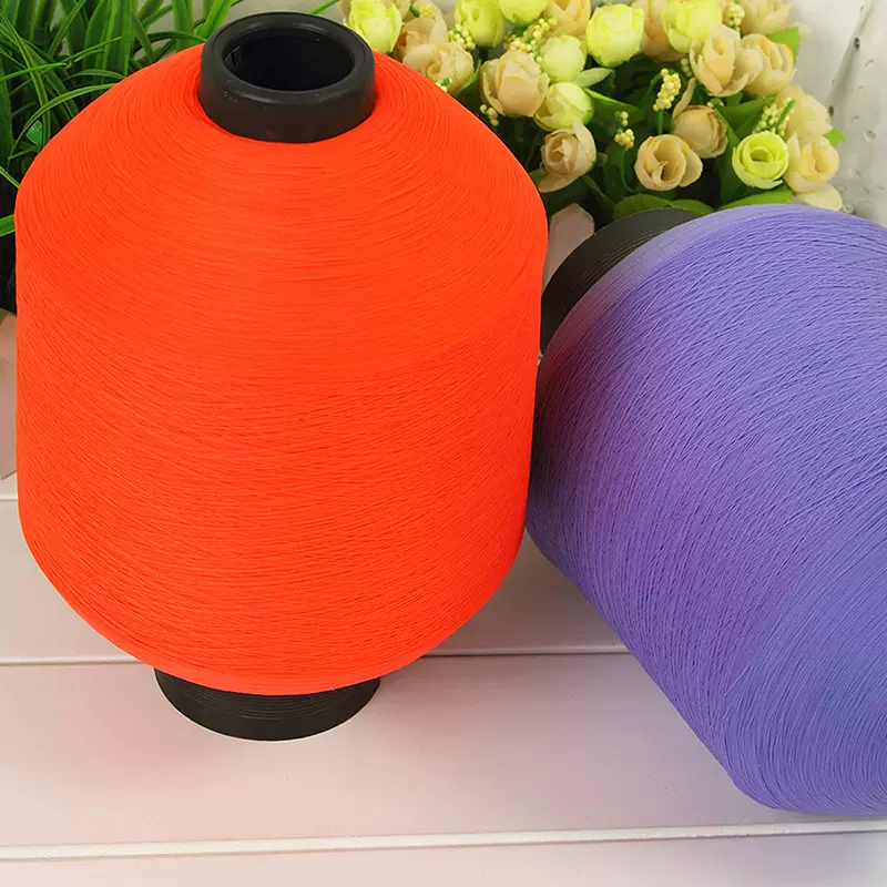 涤纶纤维弹丝 150D有色涤纶高弹丝 工业家纺纺织化纤织品吊线丝