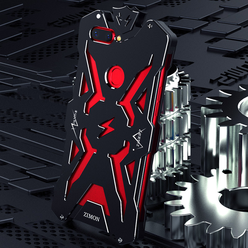 SIMON THOR Aviation Aluminum Alloy Shockproof Armor Metal Case Cover for OPPO R11s