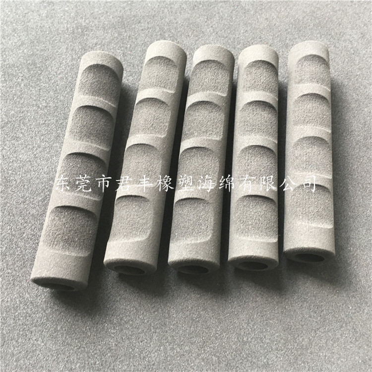 东莞君丰供应自拍杆泡棉手把套 健身器材配件橡塑护套指印海绵套