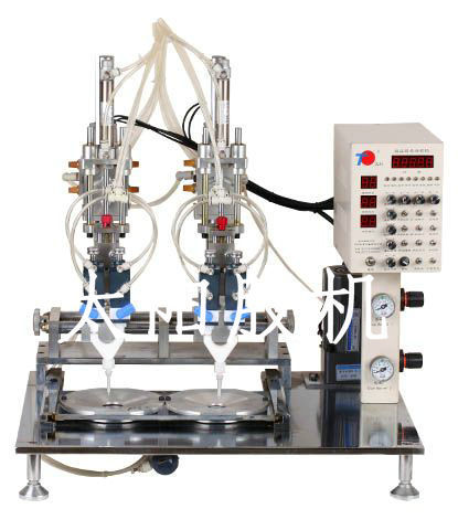 嵊州太阳胶机供应TYB4-2双头肆点精密涂胶机（后推式φ100φ120）