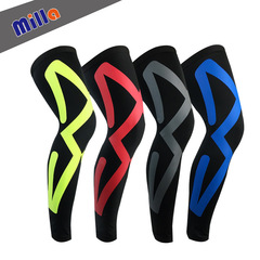 Wholesale sports knee compression elastic leg sleeve for outdoor basketball, football, cycling, knee compression socks