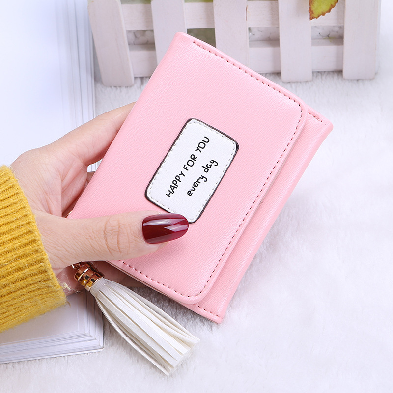 Explosive money 2018 lady wallet Korean Edition coin purse tassels lovely student clutch bag Like a breath of fresh air Card package customized
