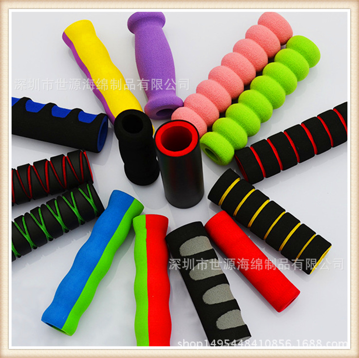 专业定做 NBR橡塑平衡车扶手把套 登上器具吊扣防滑海绵管