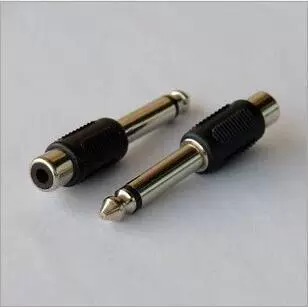 6.5mm转莲花AV母头 6.5转RCA 莲花母座 6.35调音台音频转接头插头