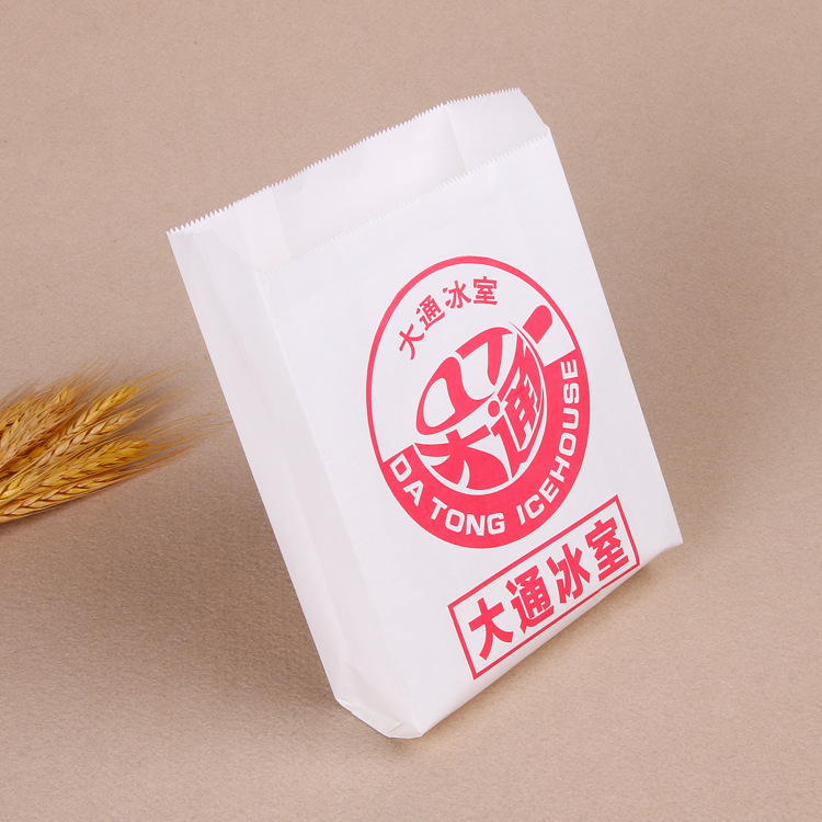 鸡蛋仔鸡柳小食外卖食品打包袋 防油纸袋一次性油炸食品包装袋