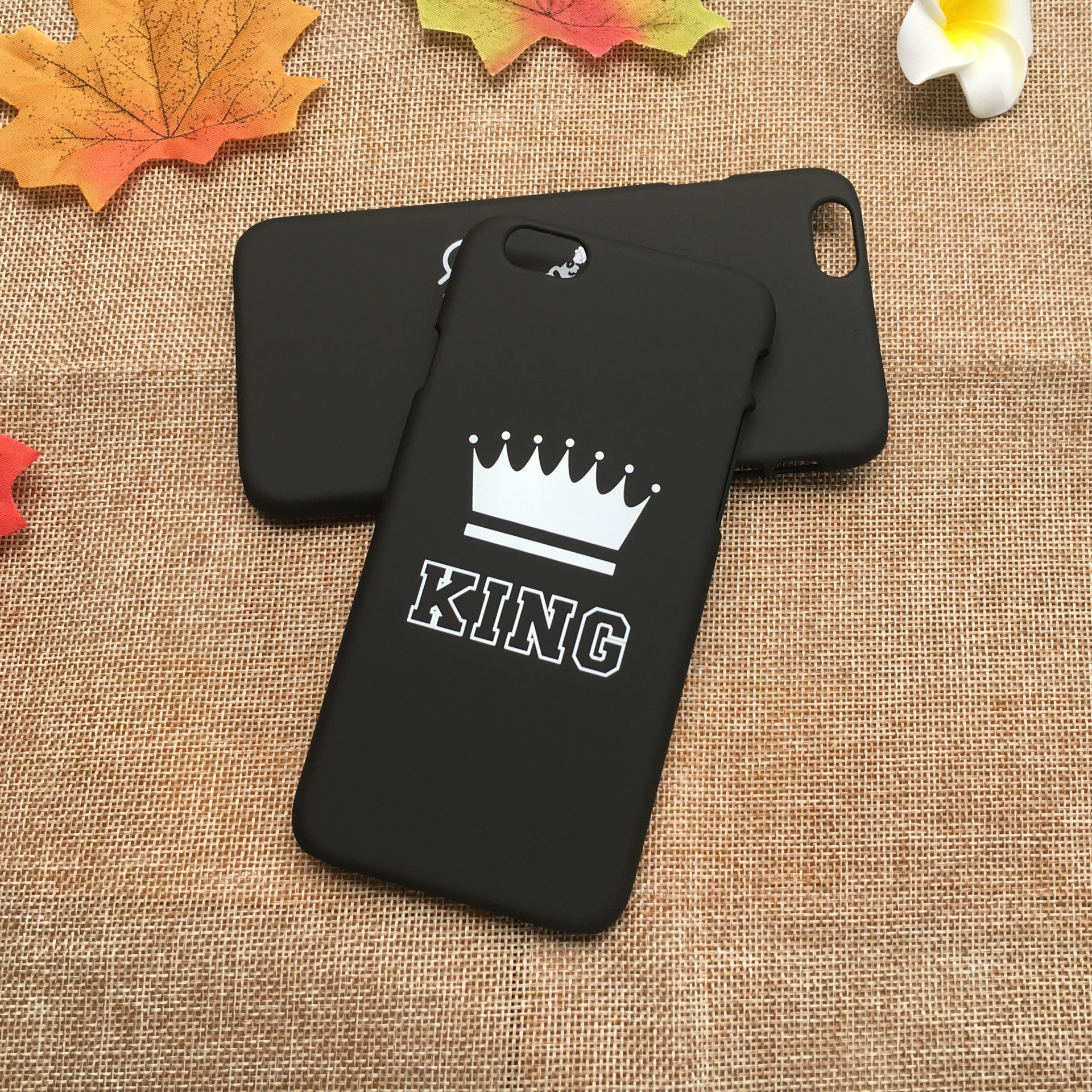 Fashion Brand King Queen Ultra Thin Phone Case Case For IPhone X 8 7