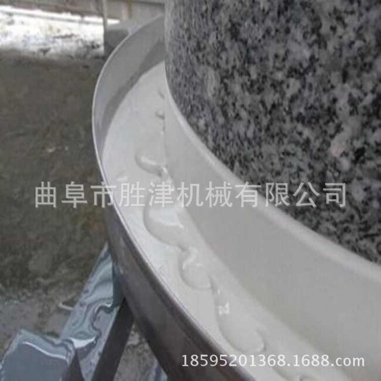 香油麻汁石磨机 汽油机带动芝麻酱机潍坊