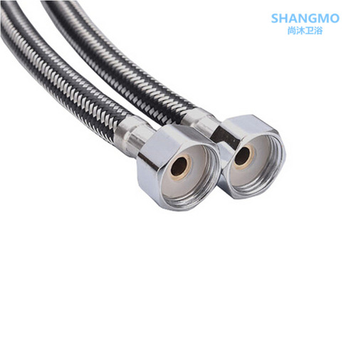 304 stainless steel wire braided hose DN15 G3/8 G1/2 hot and cold faucet water inlet metal pipe pointed hose