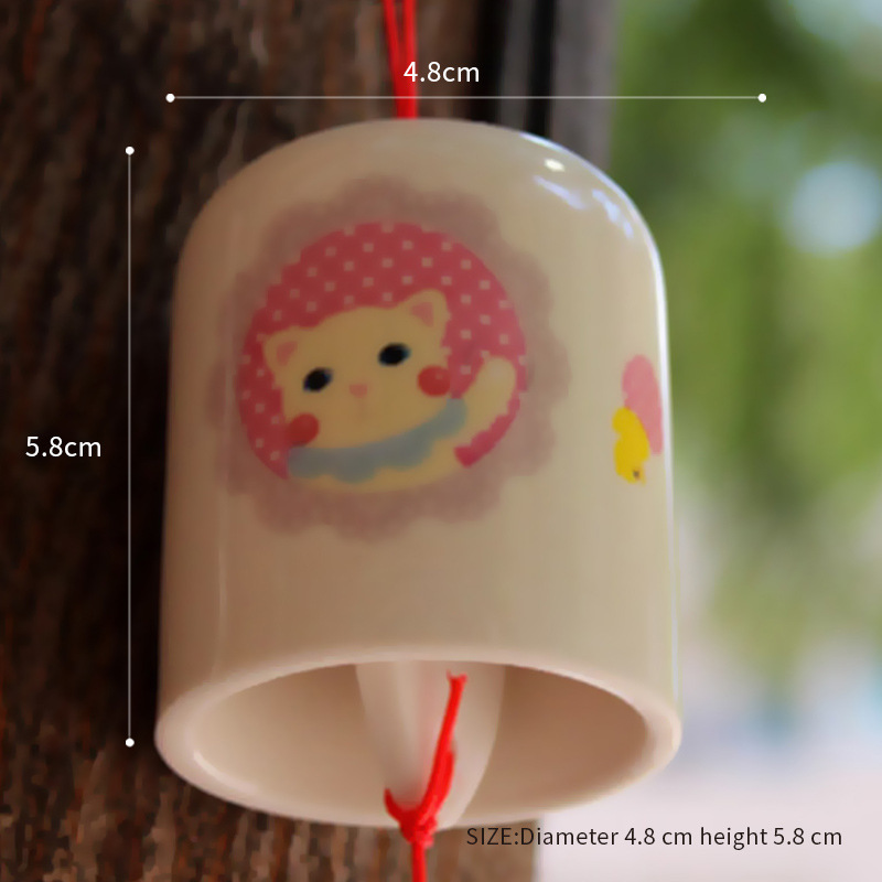 작은 노란 고양이 바람 차임