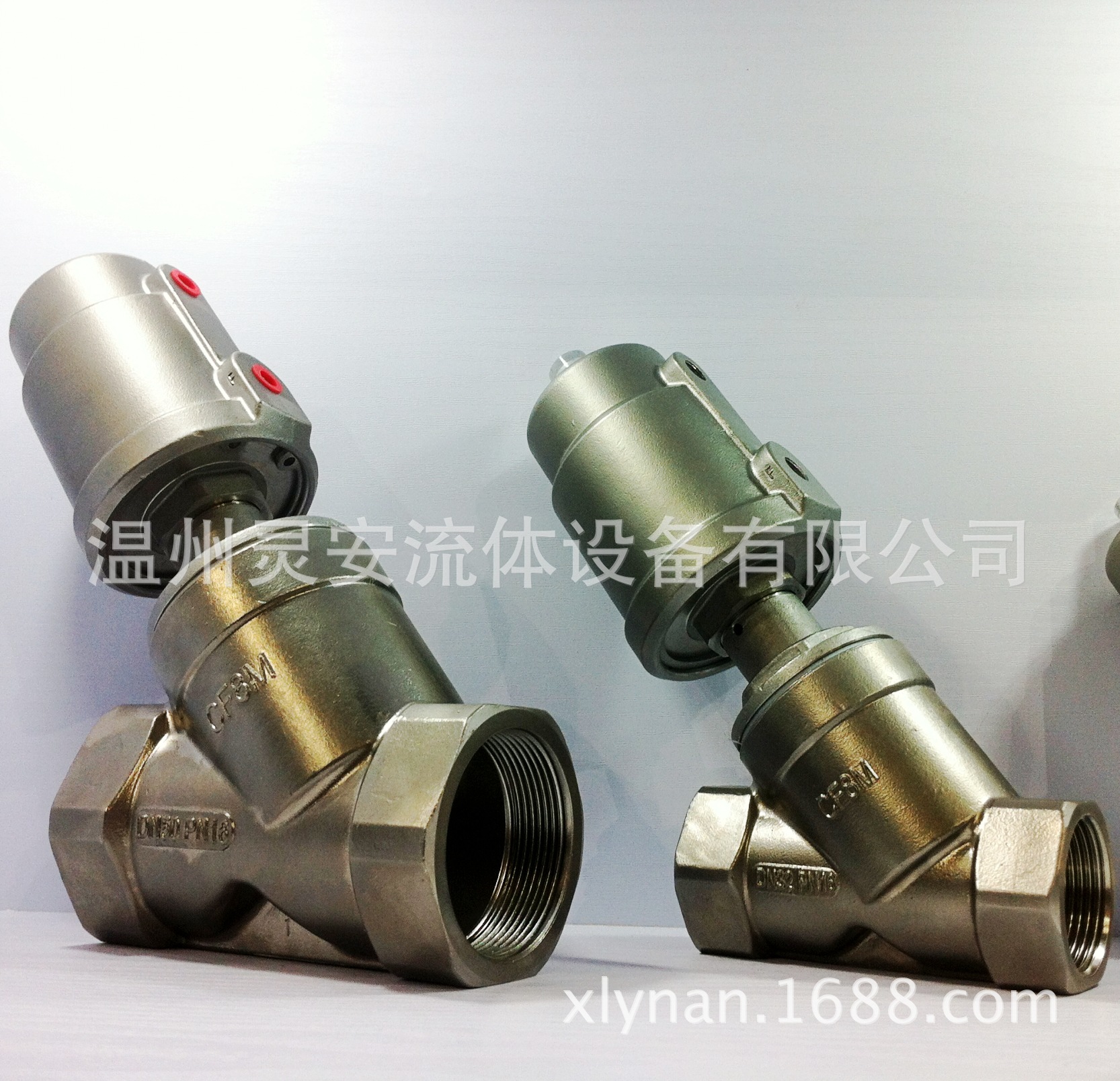 DN80不锈钢头螺纹角座阀 螺纹角座阀全304 气动不锈钢角座阀 角阀