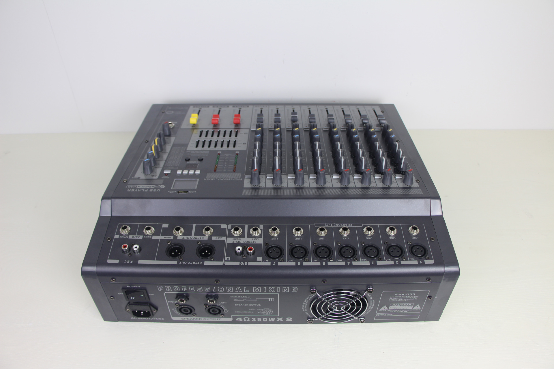 MX806D 4/6/8路 USB 48V幻像电源8路带功放调音台 婚庆/演出/会议-阿里巴巴