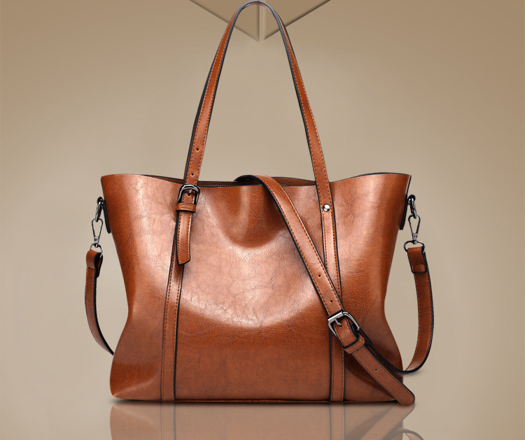 1593g Weight Polyester Lining Material Women's Medium All Seasons Pu Leather Fashion Tote Bag