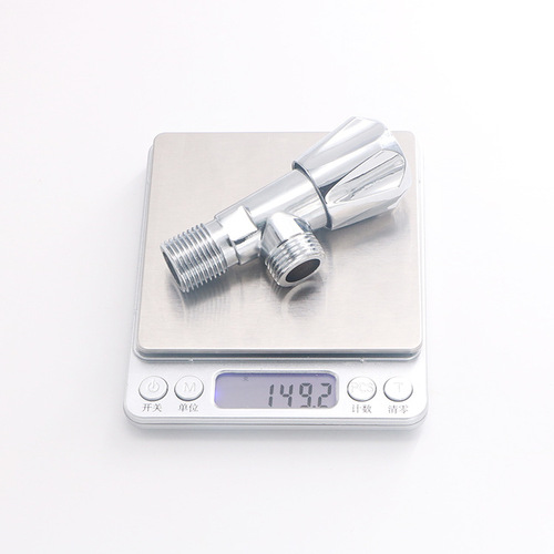 Zinc alloy hot and cold triangle valve for home use 4 points toilet water heater water inlet eight-shaped valve triangle valve manufacturer wholesale