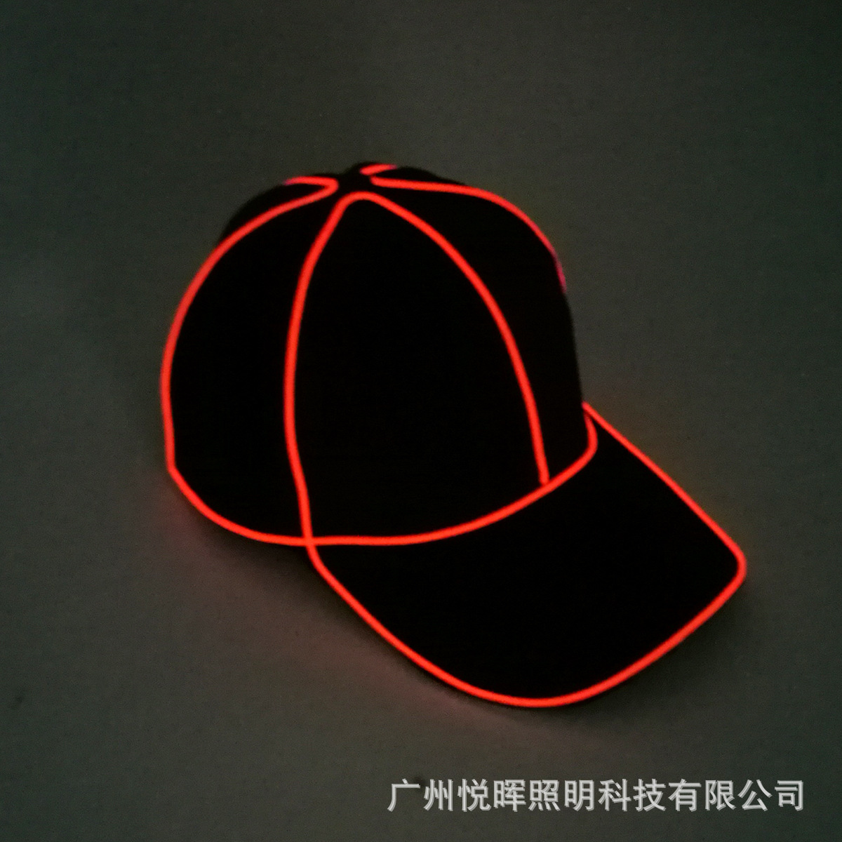 Luminosa gorra de béisbol luz fría flash casquillo brillante hip hop sombrero bola espectáculo noche suministros