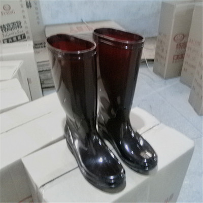耐用型耐酸碱防油高筒雨鞋厂家直销劳保雨靴实惠促销水鞋2双起批|ru