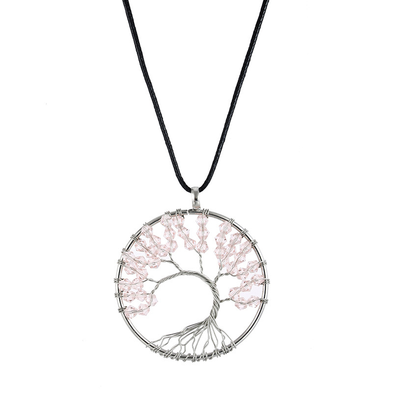 Retro Heart Shape natural stone Copper Plating Pendant Necklace 1 Piece