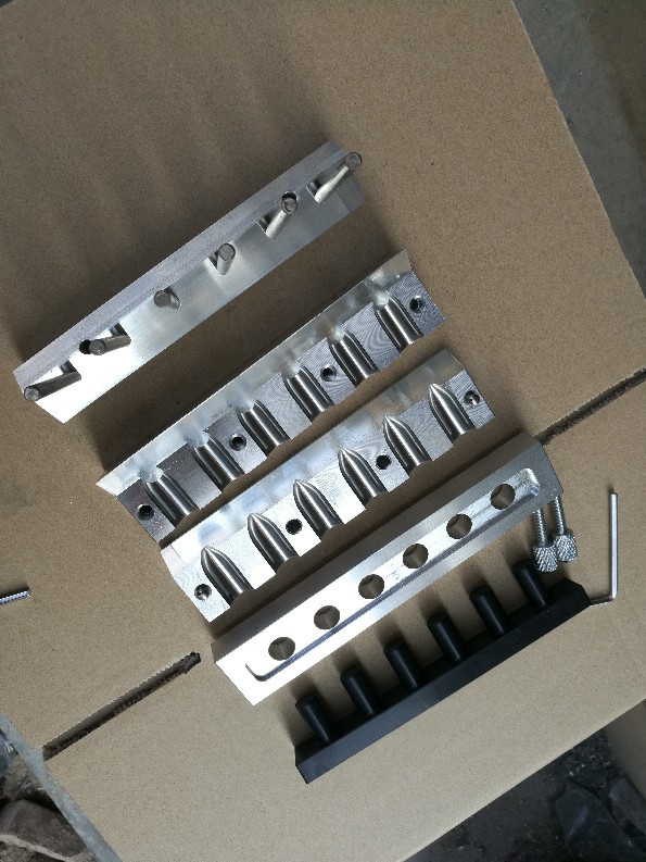 6孔三用[双色夹心单色]12.1mm鸟嘴口红模具 自制口红模具口红铝