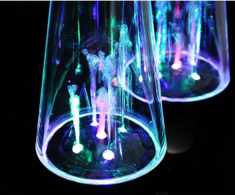 不倒翁喷泉喷水音响炫彩水舞音箱手机USB电脑音响