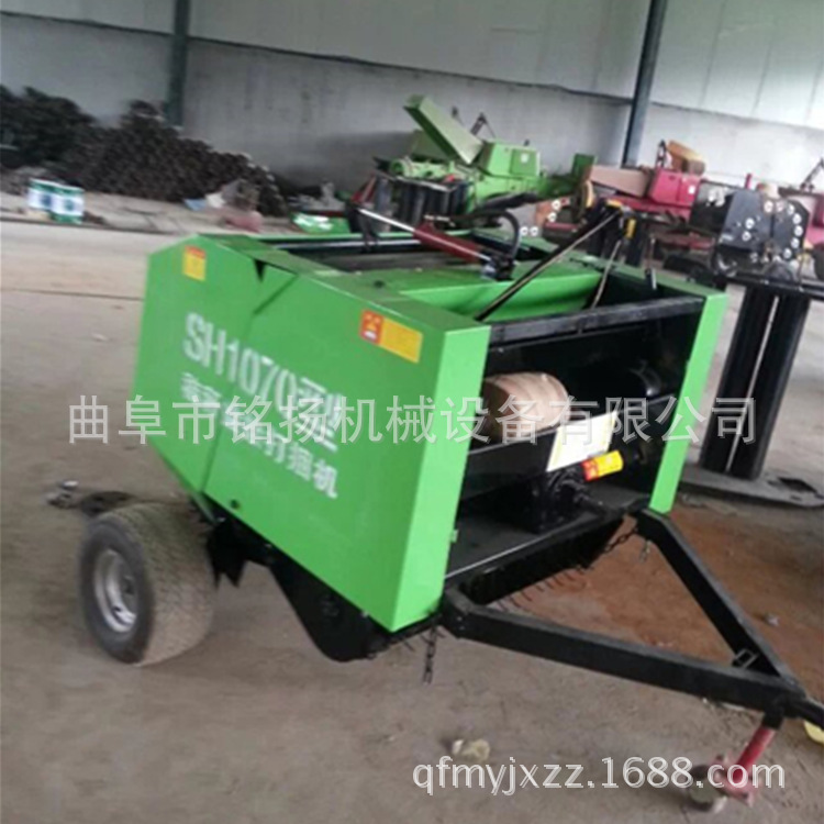 邢台四轮车牵引式秸秆打捆机四轮小型小麦秸秆打捆机