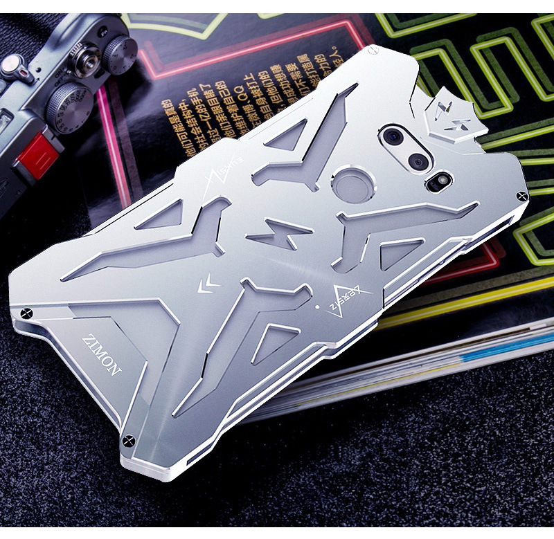 SIMON THOR Aviation Aluminum Alloy Shockproof Armor Metal Case Cover for LG V30