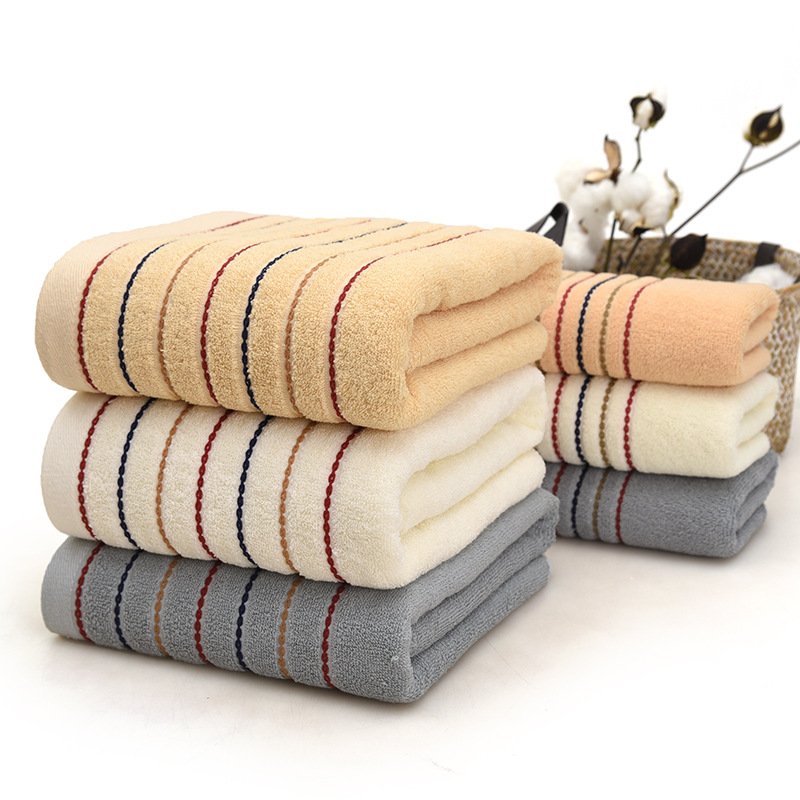 厂家定制70*140cm浴巾优质棉纤维浴巾快速吸水性紧实耐用浴巾批发