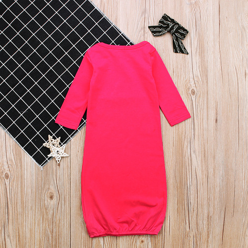 Children's European and American girl's English letter long sleeve two-piece baby sleeping bag air-conditioning anti-kick quilt one piece wholesale INS