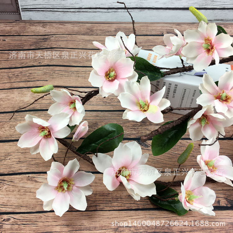 仿真玉兰藤条 仿真花假花挂花藤蔓婚庆家居墙壁装饰摄影