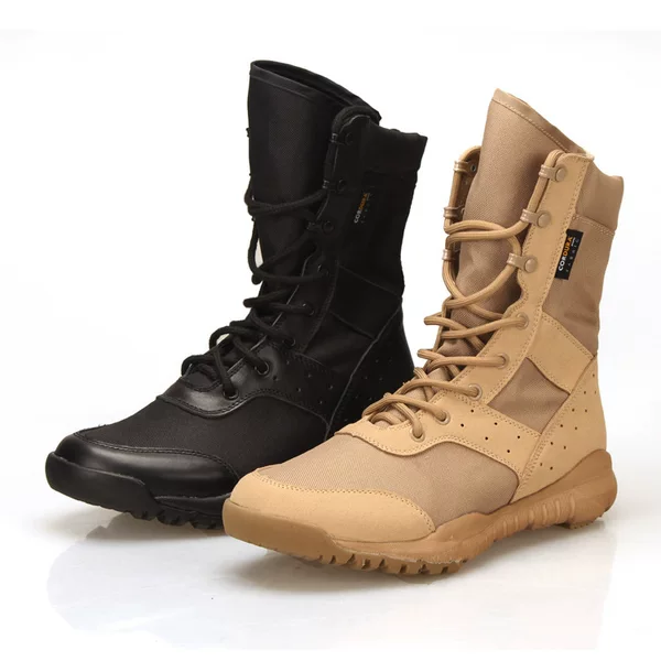 Wholesale Summer Outdoor Boots, Ultra-Light Combat Training Boots, Mesh Breathable Training Boots, Desert Boots, High-Top Security Boots