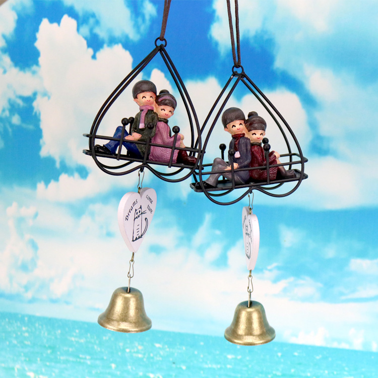 铁艺爱心情侣风铃 03