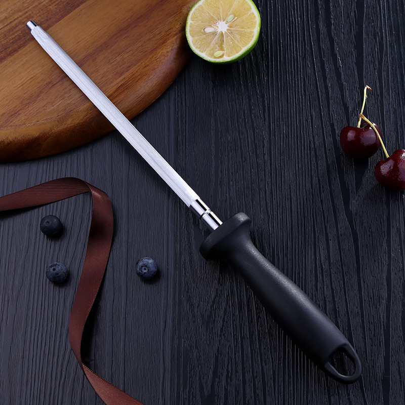 Stick Sharpener Sharpening Rod with Handle for Knife Blade Edge Carbon