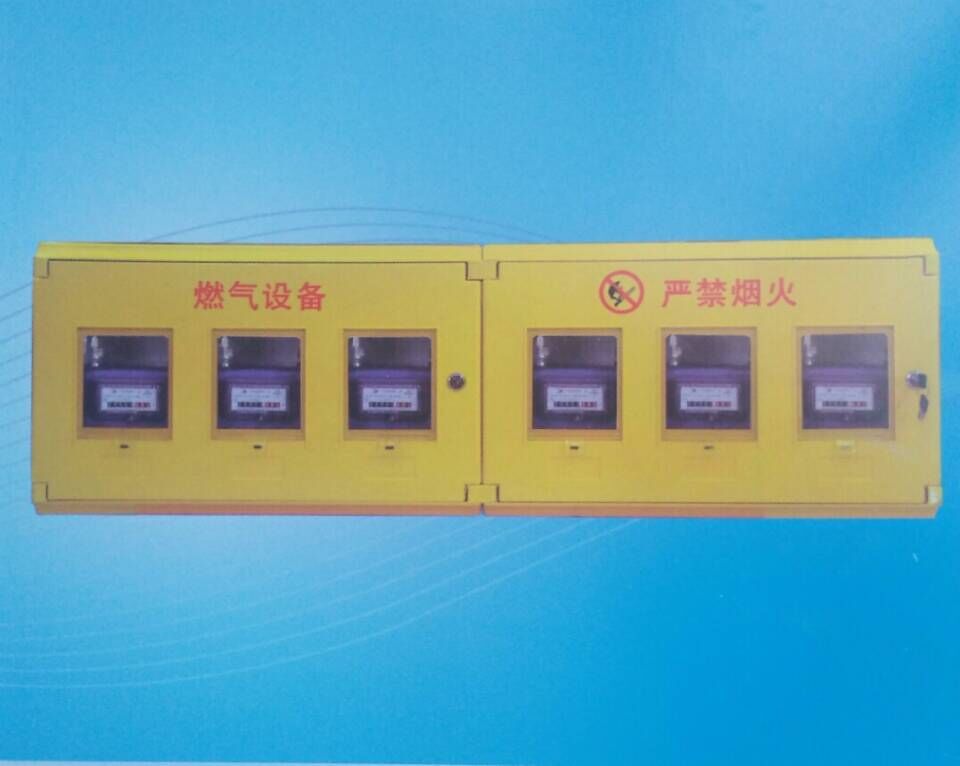 厂家直销  一排六表位复合材料燃气表箱