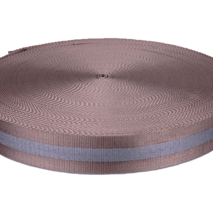 广州供应 3.8cm 1.5寸 杏灰色 尼龙织带 力满工厂现货供应