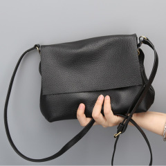 2024 New Multi-layer Storage Mini Bag Single Shoulder Crossbody Bag Top Layer Cowhide Crossbody Small Bag Wholesale from Foreign Trade Factory 