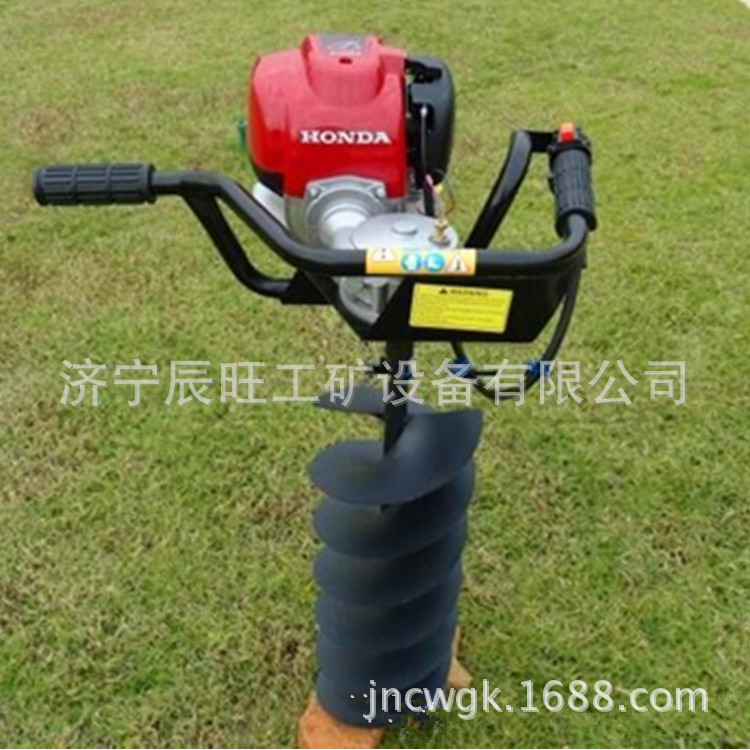 小型便携式挖坑机 二冲程汽油手提地钻机果园施肥钻孔挖坑机