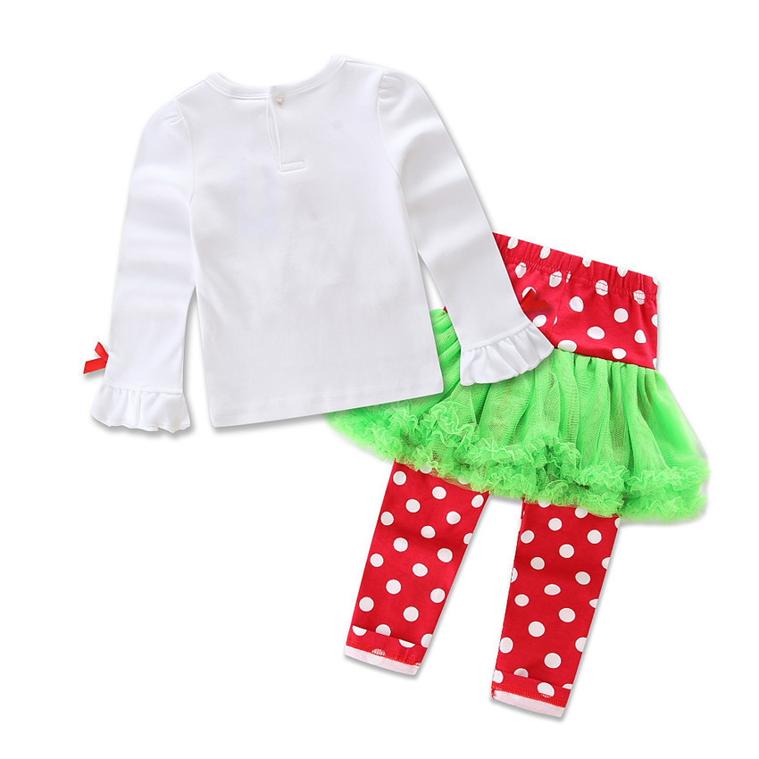 2020 Foreign Trade Children's Wear New European And American Girls Cartoon New Year Christmas Style Two-piece Suit Factory Direct Sales display picture 3