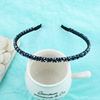 Hair accessory, double row fishing line, headband with beads, crystal, 2021 collection, new collection, Korean style