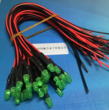 3V6V9V12V������3mm�G�l�վGɫ�S�Gɢ��ֱ��LED����l��ܾ�20CM